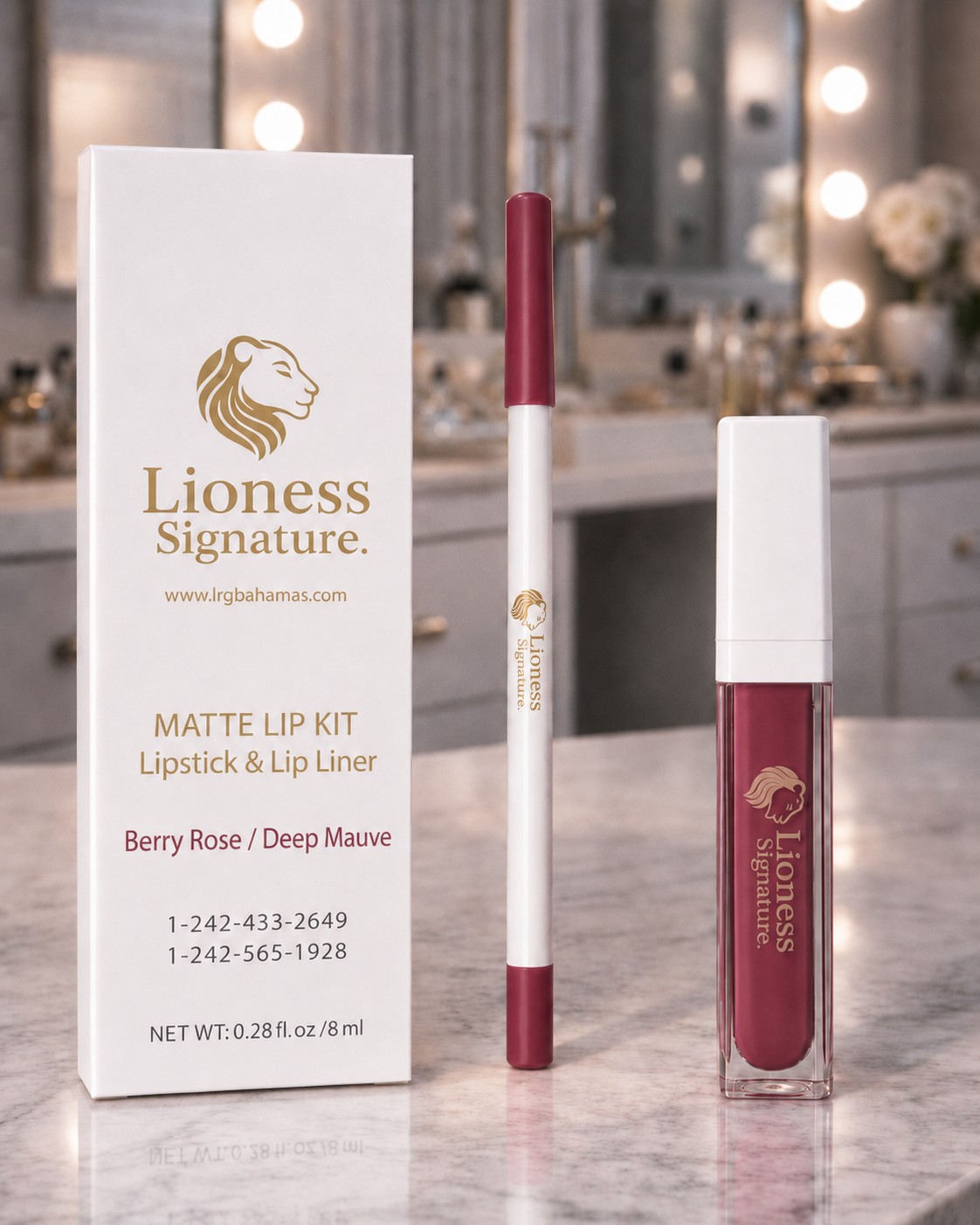Berry Rose Matte Lip Kit